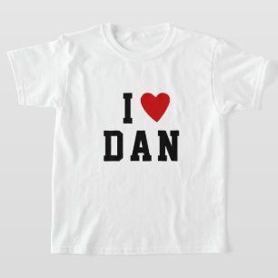 I LIEBE D A   Heart individuelle Name DAN DANIEL T T-Shirt