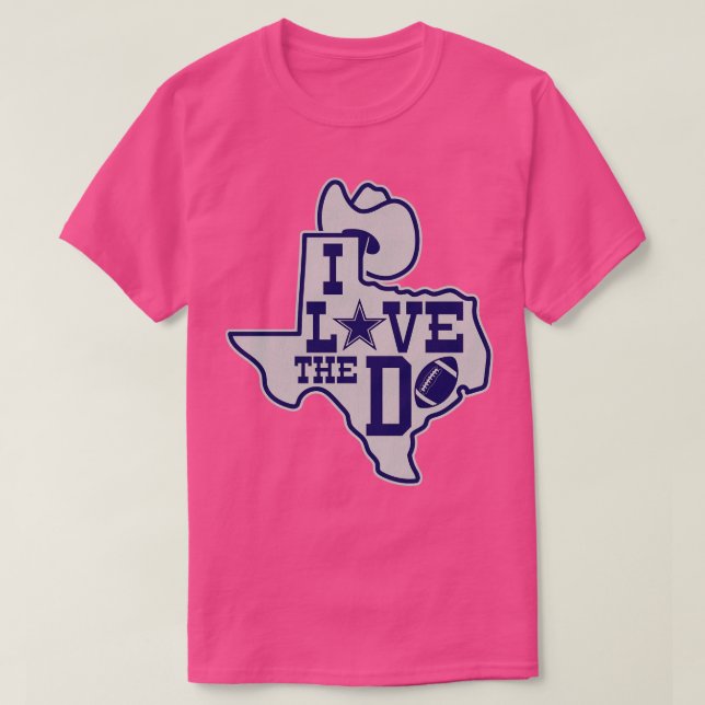 I Liebe D Dallas T-Shirt (Design vorne)