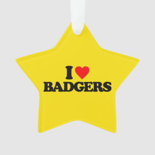 I LIEBE-DACHSE ORNAMENT