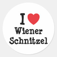 I Liebe Dackel Schnitzel Herz T - Shirt