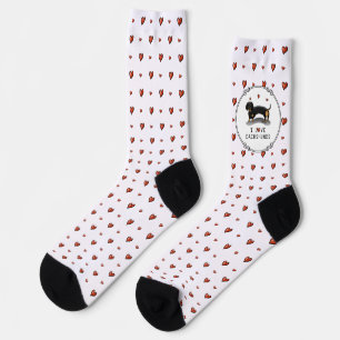 I Liebe Dackeln Dachshund (schwarz und braun) Nied Socken
