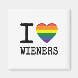 I Liebe Dackeln Ein Rainbow Pride Lgbtq Gay Biual Magnet