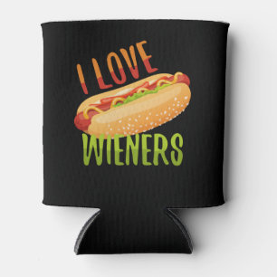 I Liebe Dackeln Grillen Hotdog Camping Funny Dosenkühler