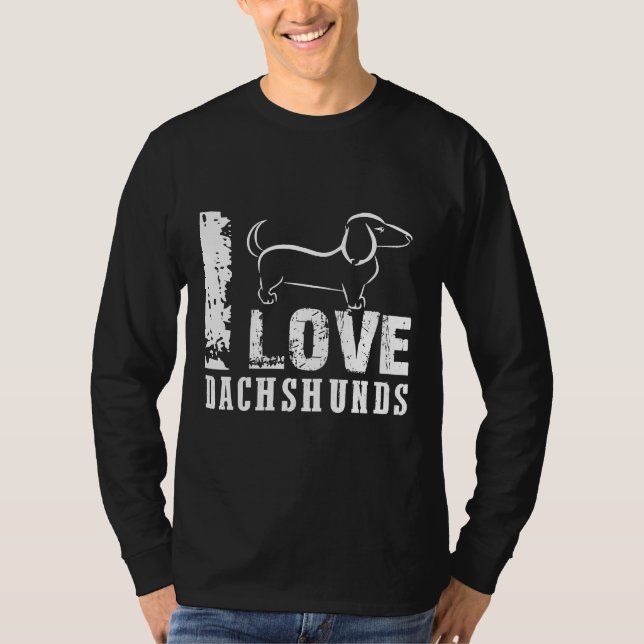 I LIEBE DACKELN T-Shirt (Vorderseite)