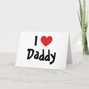 I Liebe Daddy Karte