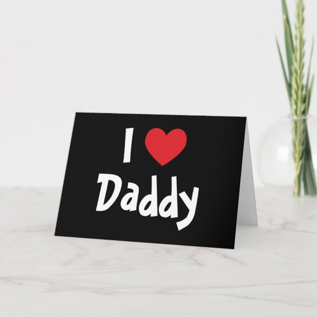 I Liebe Daddy Karte (Vorderseite)