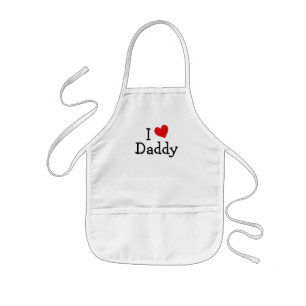 I Liebe Daddy Kinderschürze