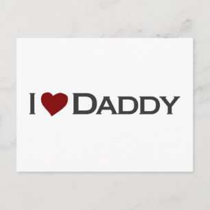 I Liebe Daddy Postkarte
