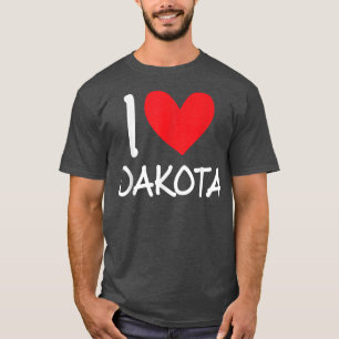 I Liebe Dakota Name Personalisiert Girl Frau Beste T-Shirt