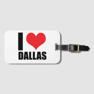 I Liebe Dallas Gepäckanhänger