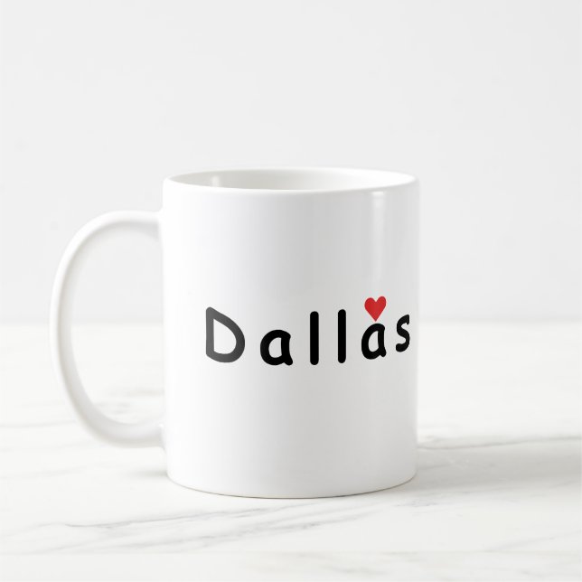 I Liebe Dallas Kaffeetasse (Links)
