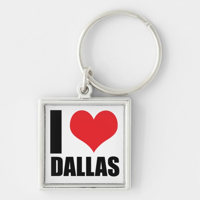 I Liebe Dallas Schlüsselanhänger (Vorne)