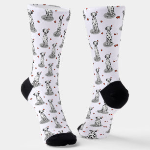 I Liebe Dalmatiner (schwarz 1) Herz Niedlich Socken