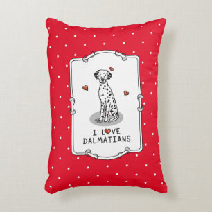 I Liebe Dalmatiner (schwarz 1) Herzlichen Spaß Dekokissen