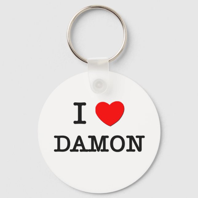 I Liebe Damon Schlüsselanhänger (Vorderseite)
