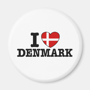 I Liebe Dänemark Magnet