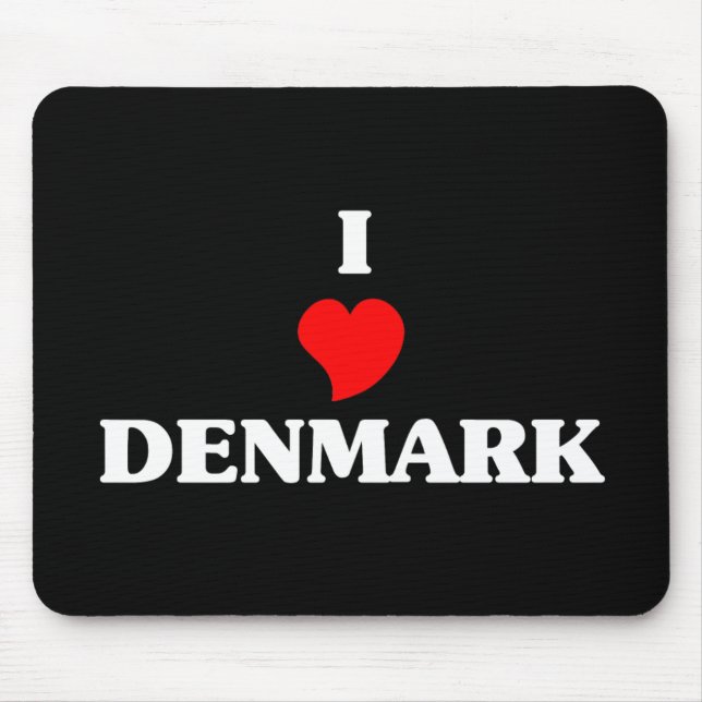 I Liebe Dänemark Mousepad (Vorne)