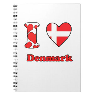 I Liebe Dänemark Notizblock