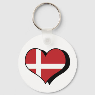 I Liebe Dänemark Schlüsselanhänger