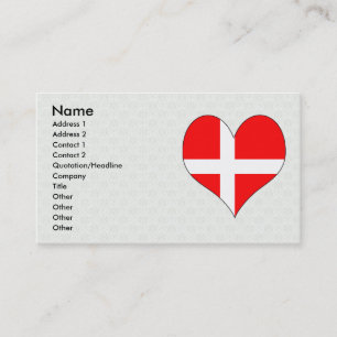 I Liebe Dänemark Visitenkarte