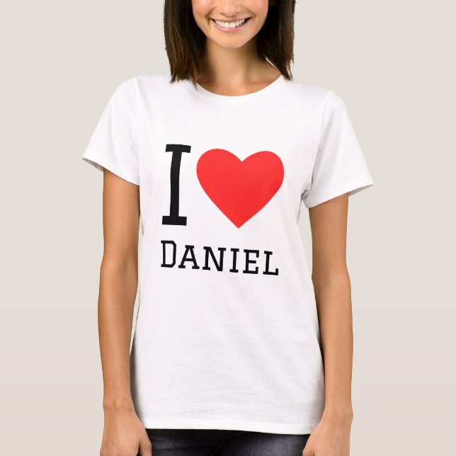 I Liebe daniel T-Shirt (Vorderseite)