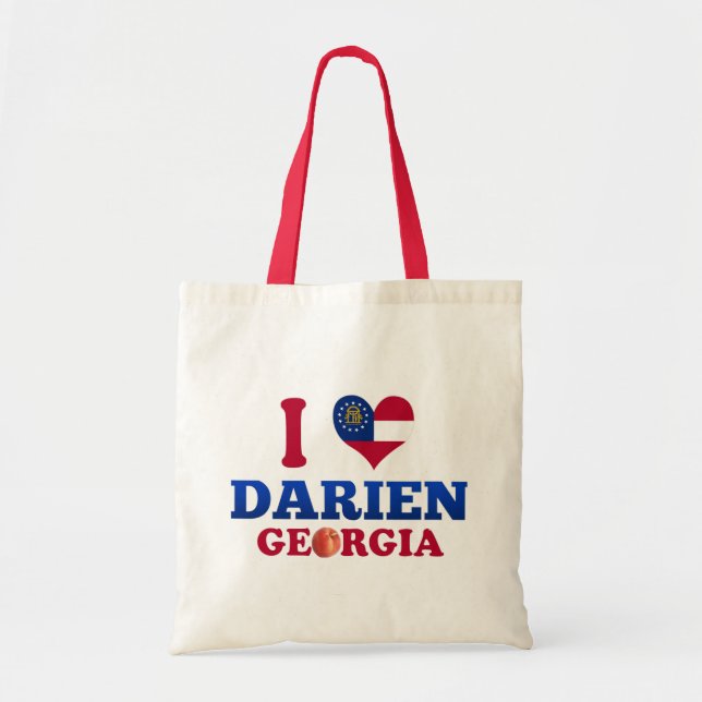 I Liebe Darien, Georgia Tragetasche (Vorne)