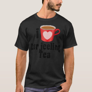 I Liebe Darjeeling Teedesigns für Teeliebhaber T-Shirt