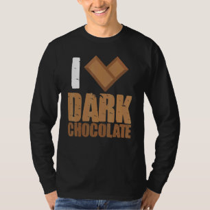 I Liebe Dark Chocolate Bars Bar Kakao Milchbacken T-Shirt