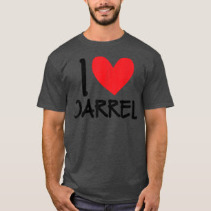 I Liebe Darrel Name Personalisiert Men Typ BESTE F T-Shirt