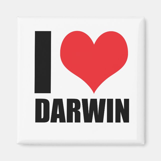 I Liebe Darwin Magnet (Vorne)