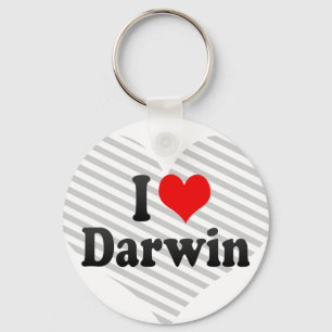 I Liebe Darwin Schlüsselanhänger