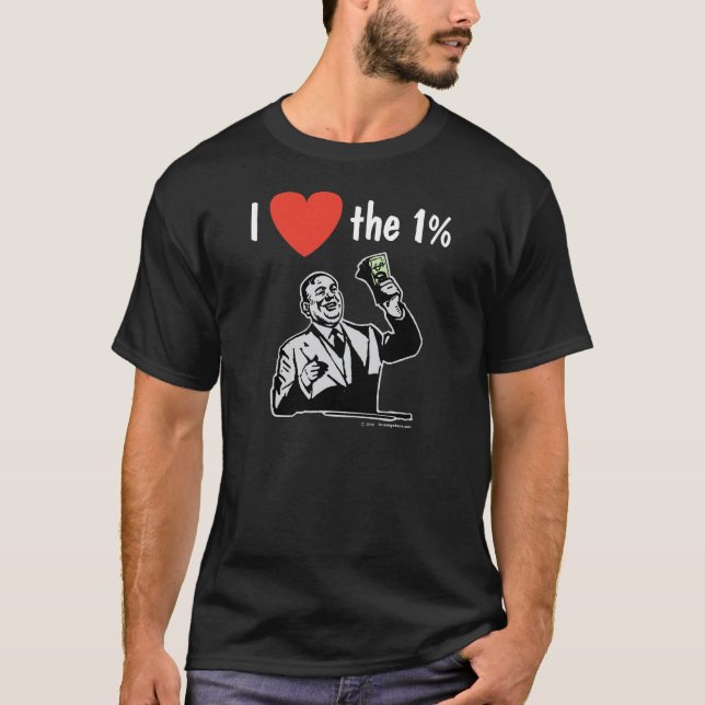 I LIEBE das 1% T-Shirt (Vorderseite)
