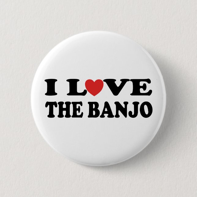 I Liebe das Banjo Button (Vorderseite)