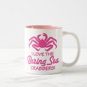 I LIEBE DAS BERING-MEER CRABBERS! ZWEIFARBIGE TASSE