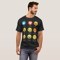 I Liebe das Klavier Emoji Emoticon-Grafik-T-Shirt