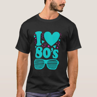 I Liebe Das Party der 80er Vintagen achtziger Jahr T-Shirt
