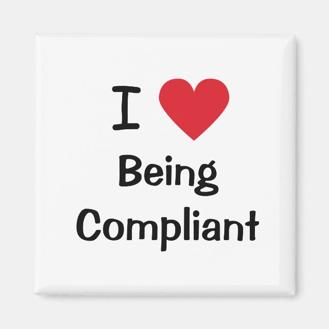 I Liebe, dass die Compliance Office-Initiative Magnet (Vorne)