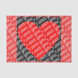 I LIEBE, DASS SIE Zettel Seidenpapier