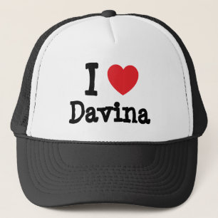 I Liebe Davina T - Shirt Truckerkappe