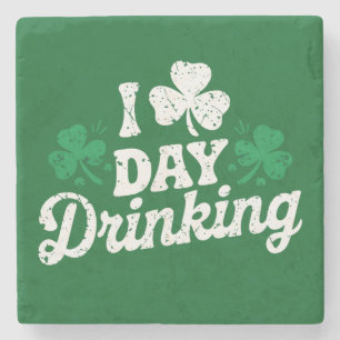 I Liebe Day Drinking Funny St Patrick's Day Irish Steinuntersetzer