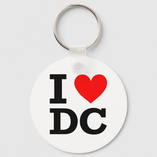 I Liebe DC Design Schlüsselanhänger (Vorderseite)