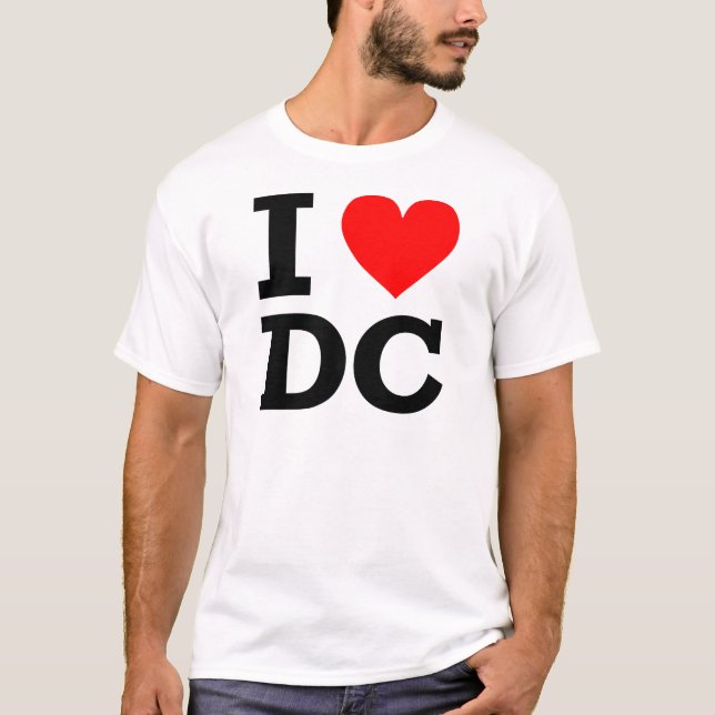 I Liebe DC-Entwurf T-Shirt (Vorderseite)