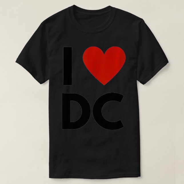 I Liebe DC Herzbezirk Columbia Liebe Fan Appa T-Shirt (Design vorne)