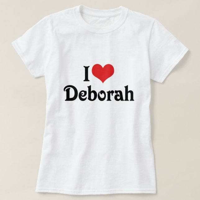 I Liebe Deborah T-Shirt (Design vorne)