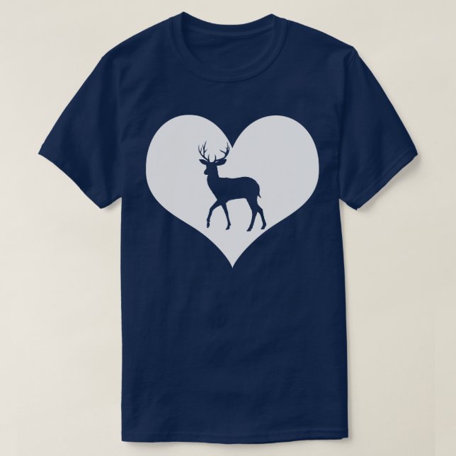 I Liebe Deer T-Shirt (Design vorne)
