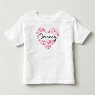 I Liebe Delaney - Herz für Delaney Kleinkind T-shirt