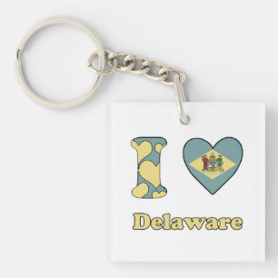 I Liebe Delaware Schlüsselanhänger