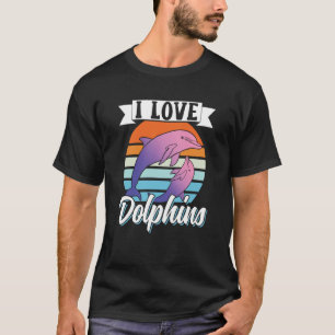 I Liebe Delfine Girls Dolphin Niedlich T-Shirt