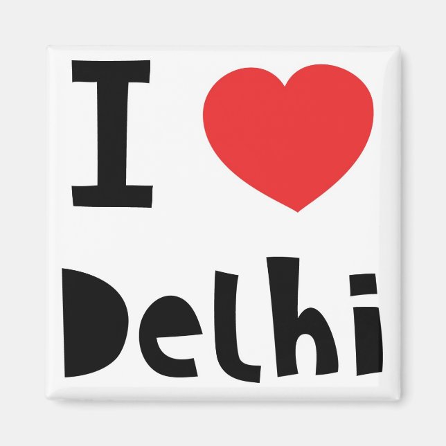 I Liebe Delhi Magnet (Vorne)
