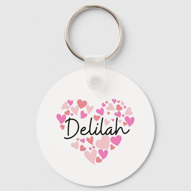 I Liebe Delilah Schlüsselanhänger (Vorderseite)